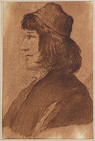 K 025
<br/>
Mansportret, profiel naar links, borstbeeld
<br/>
<em>Anoniem It, Napels (17de eeuw)</em>